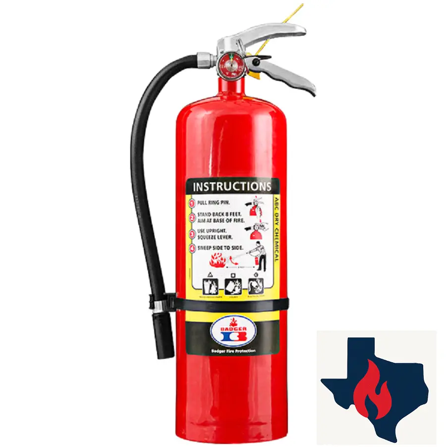 [TFN-10 LB] 10 lbs. ABC Fire Extinguisher -Texas Fire Net